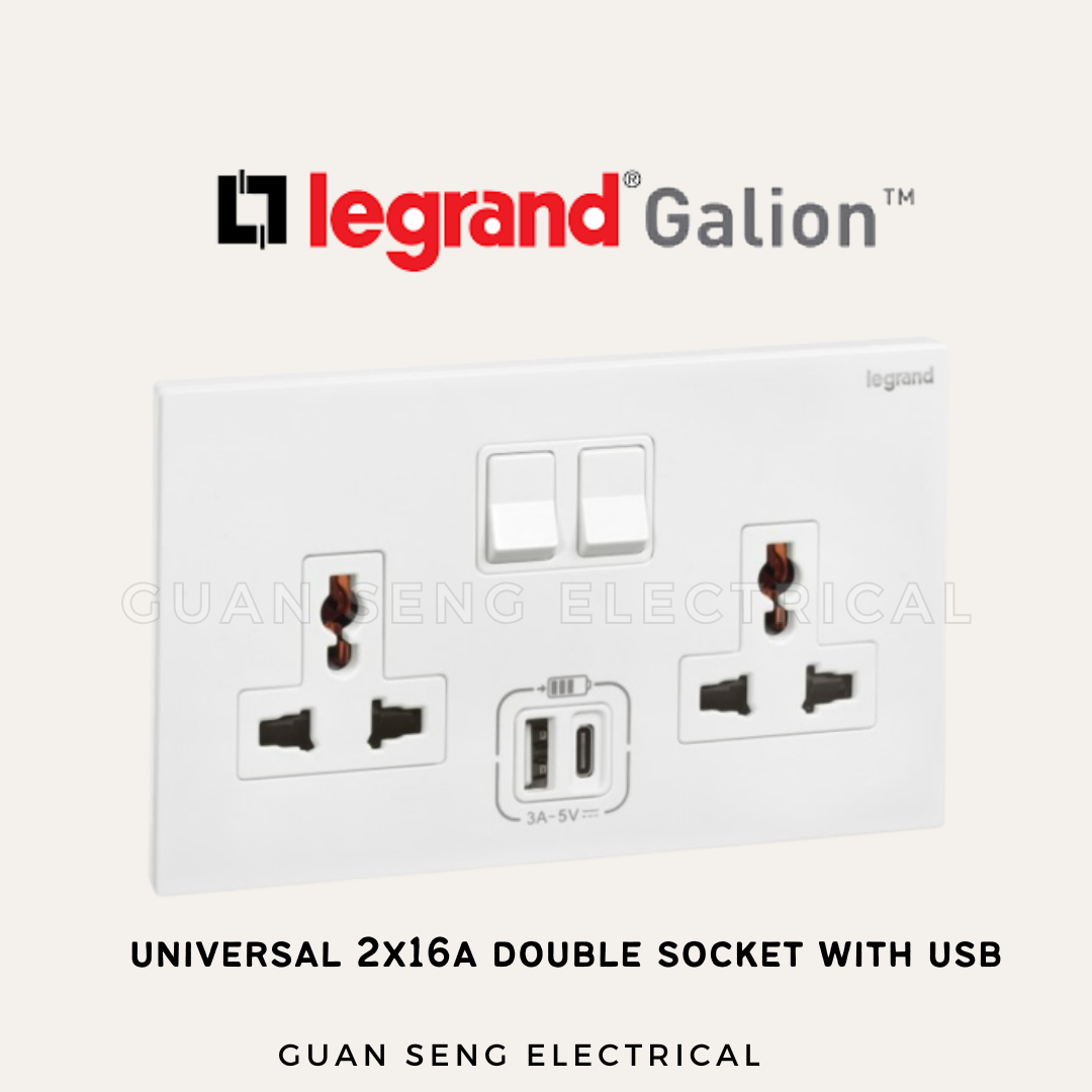 Legrand Galion Socket with USB
