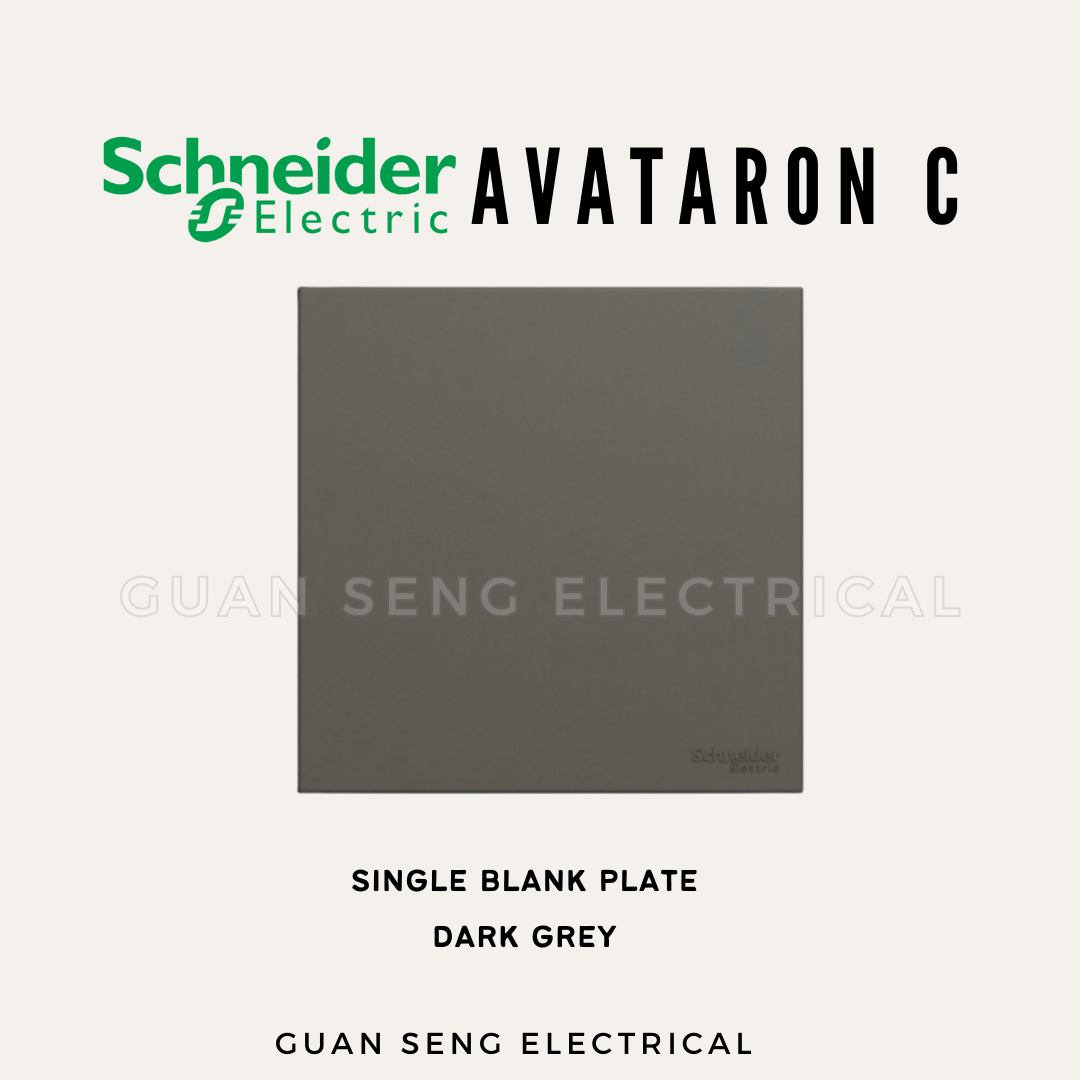 Schneider Avataron C Blank Plate 1 Gang 2 Gang