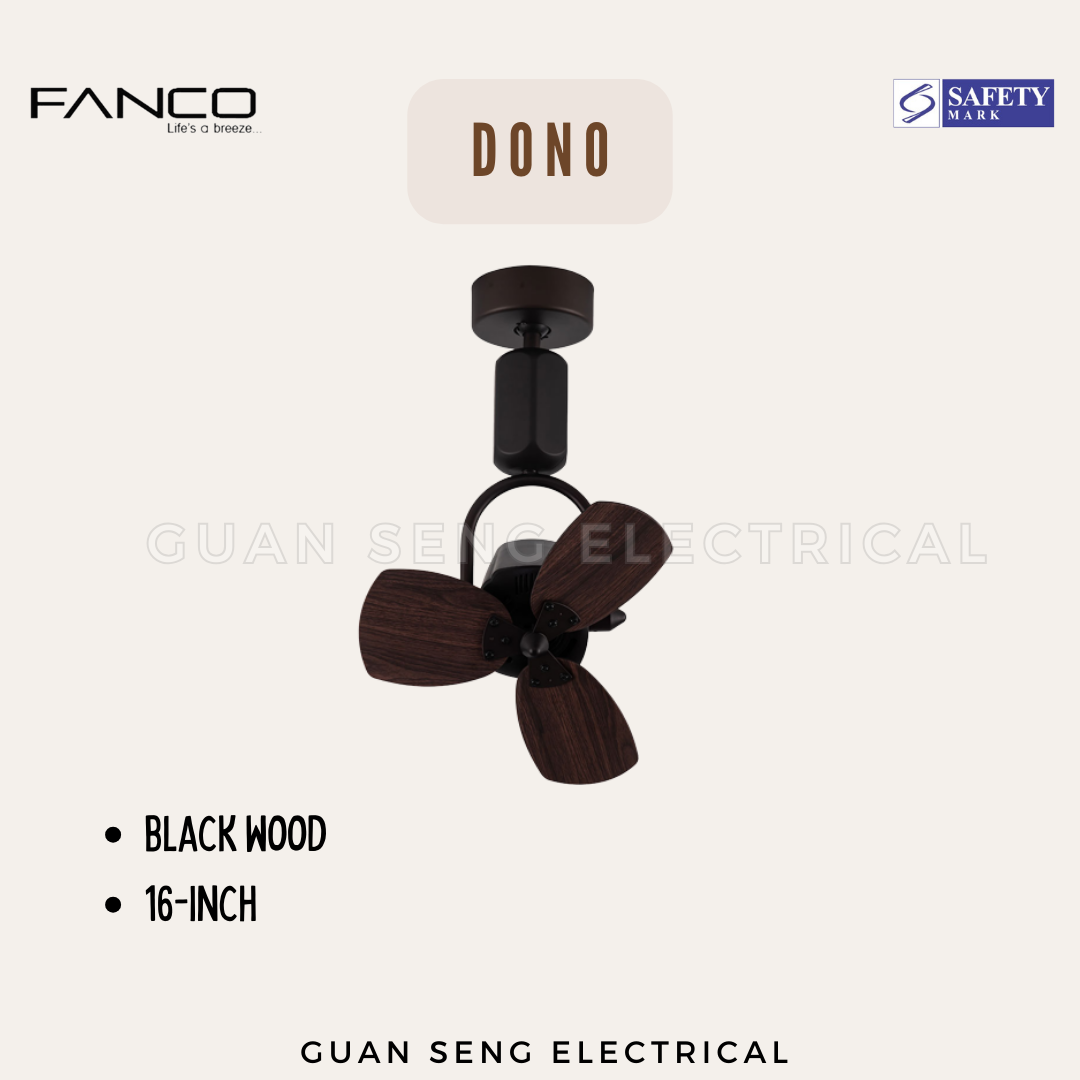 FANCO Dono 16" DC Motor Ceiling / Wall Mounting Fan