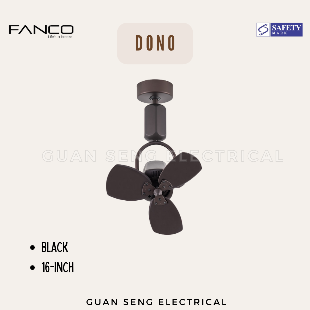FANCO Dono 16" DC Motor Ceiling / Wall Mounting Fan