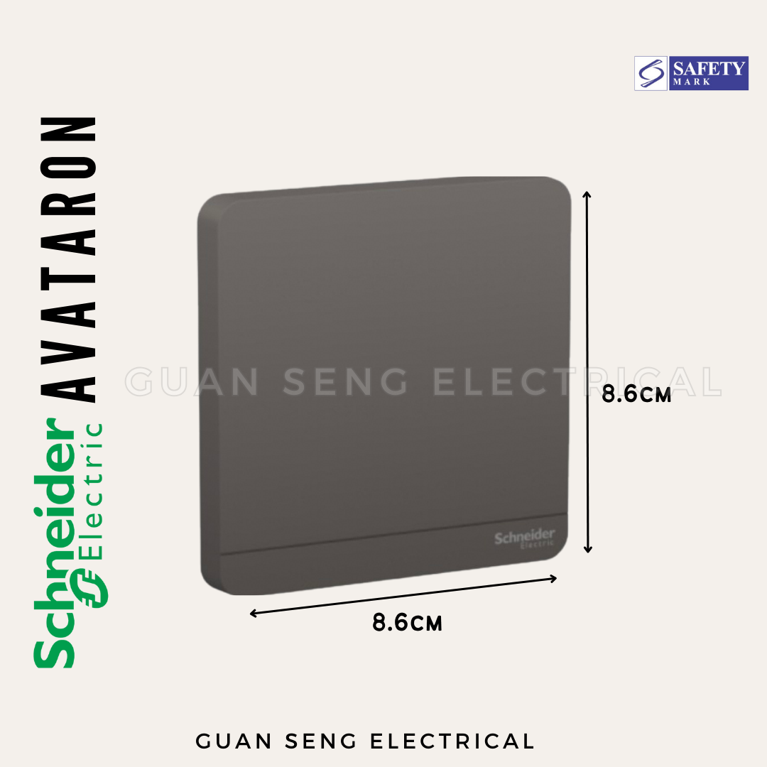 Schneider AvatarON Blank Plate 1 Gang