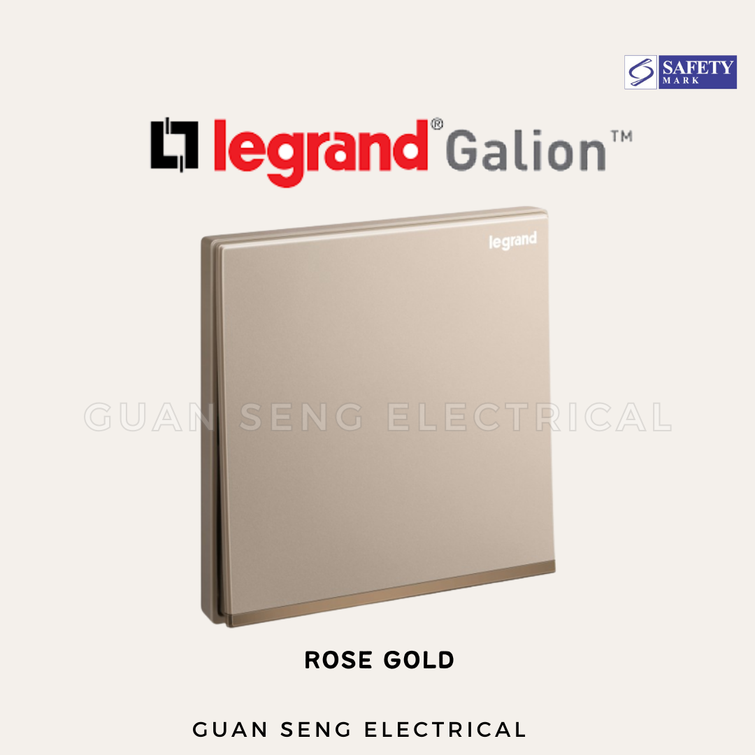 Legrand Galion 1 Gang Intermediate Switch White Dark Silver Champagne Rose Gold Matt Black