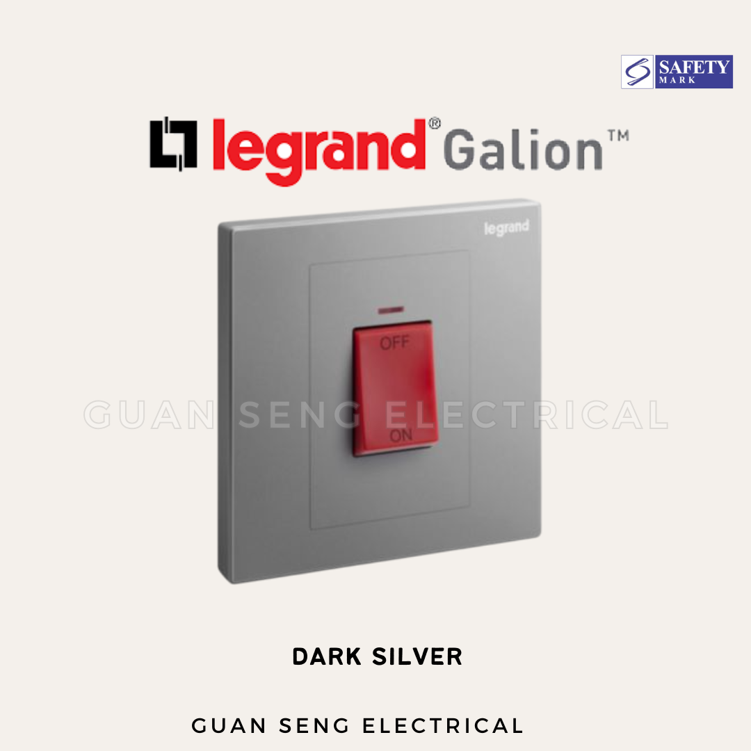 Legrand Galion™ 45A Double Pole (DP) Switch