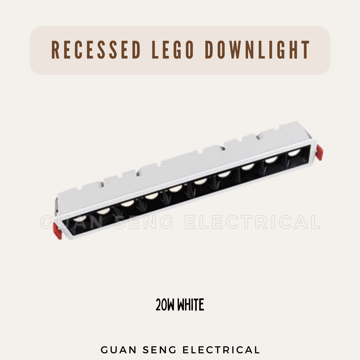 Linear LED Recessed Lego Downlight 10W 20W