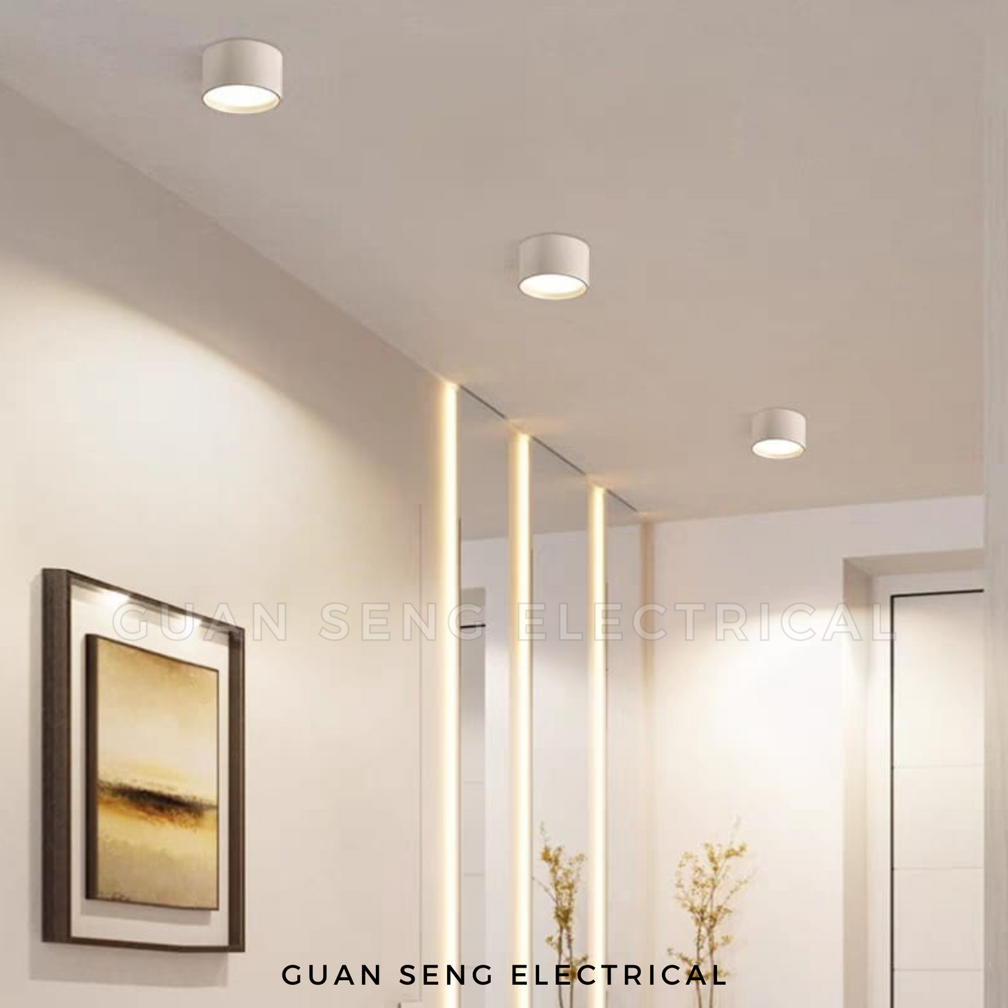 Contemporary LED Surface Downlight Black White 8W 12W 15W