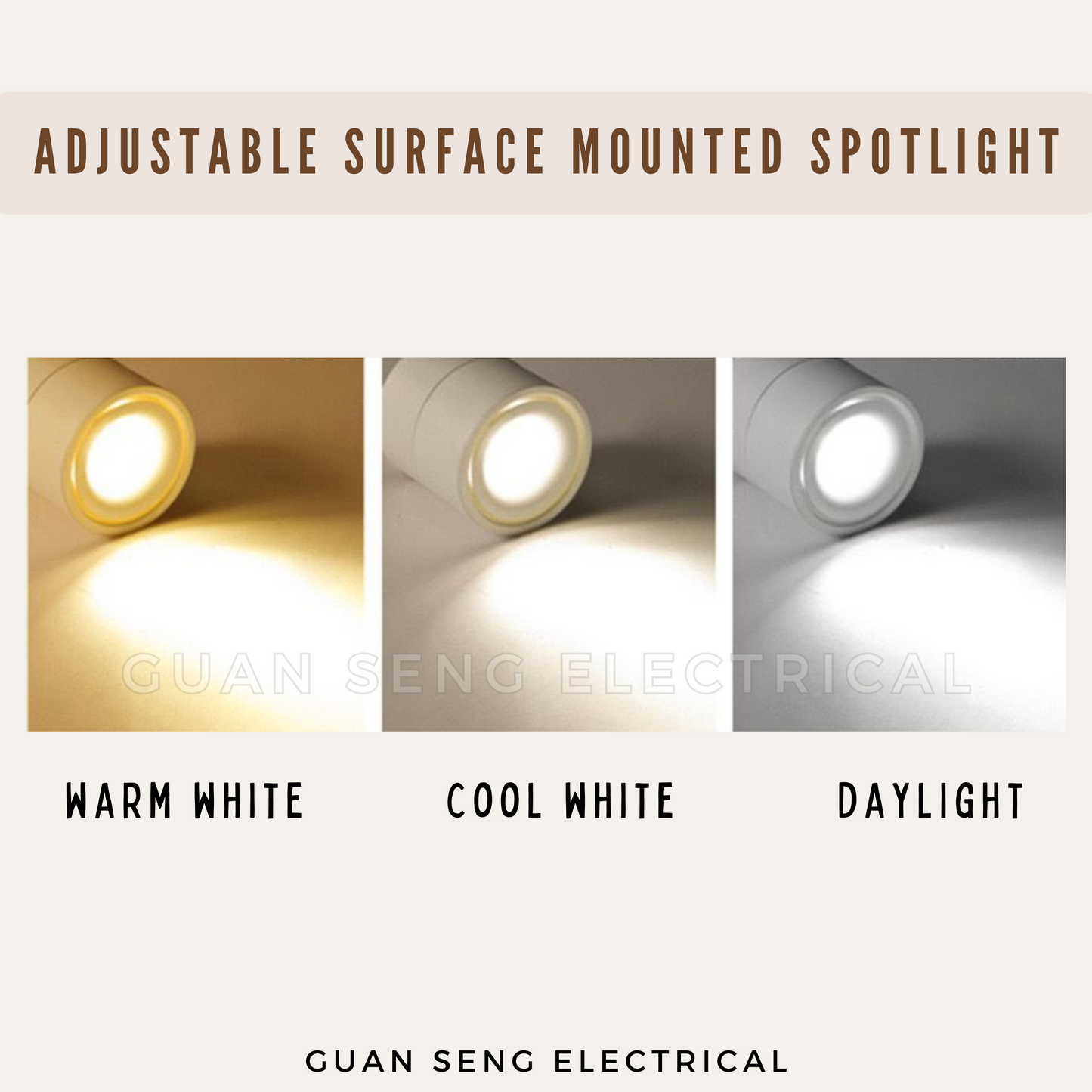 Premium Adjustable Surface Mounted Spotlight 10W 20W