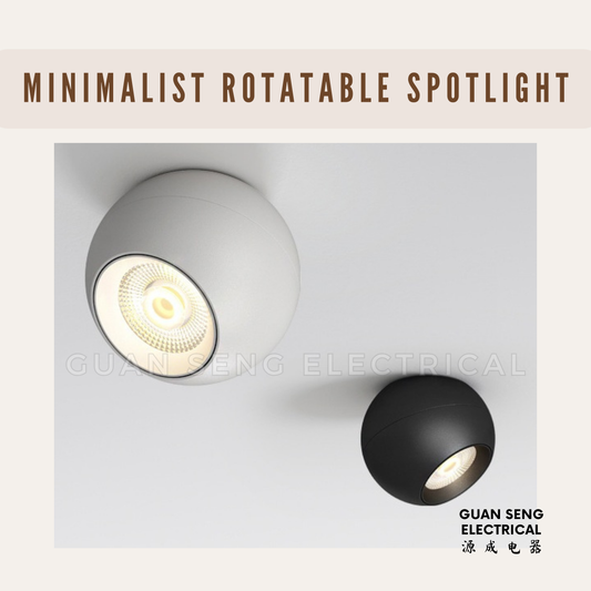 Minimalist Rotatable 360 Round Surface Spotlight Downlight 10W