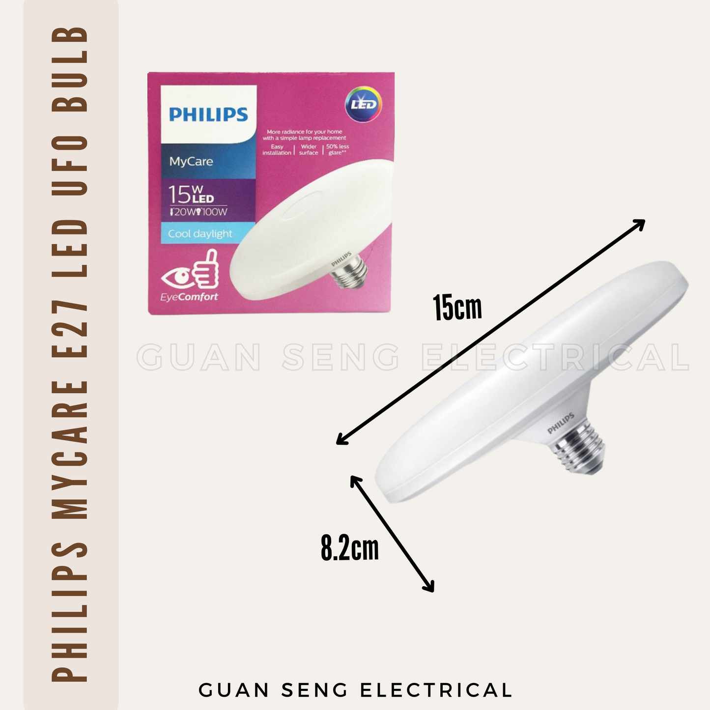 Philips MyCare E27 LED UFO Bulb 15W 24W - Daylight Warm White