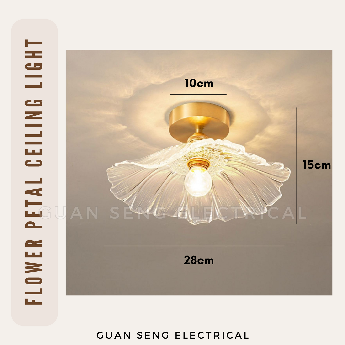 Flower Petal Ceiling Light