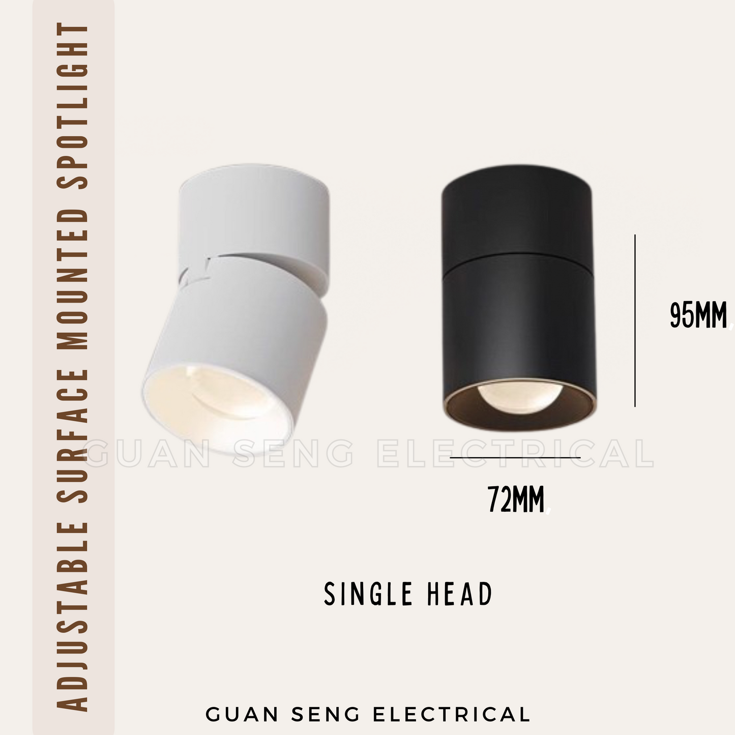 Adjustable Surface Mounted Spotlight 10W 20W