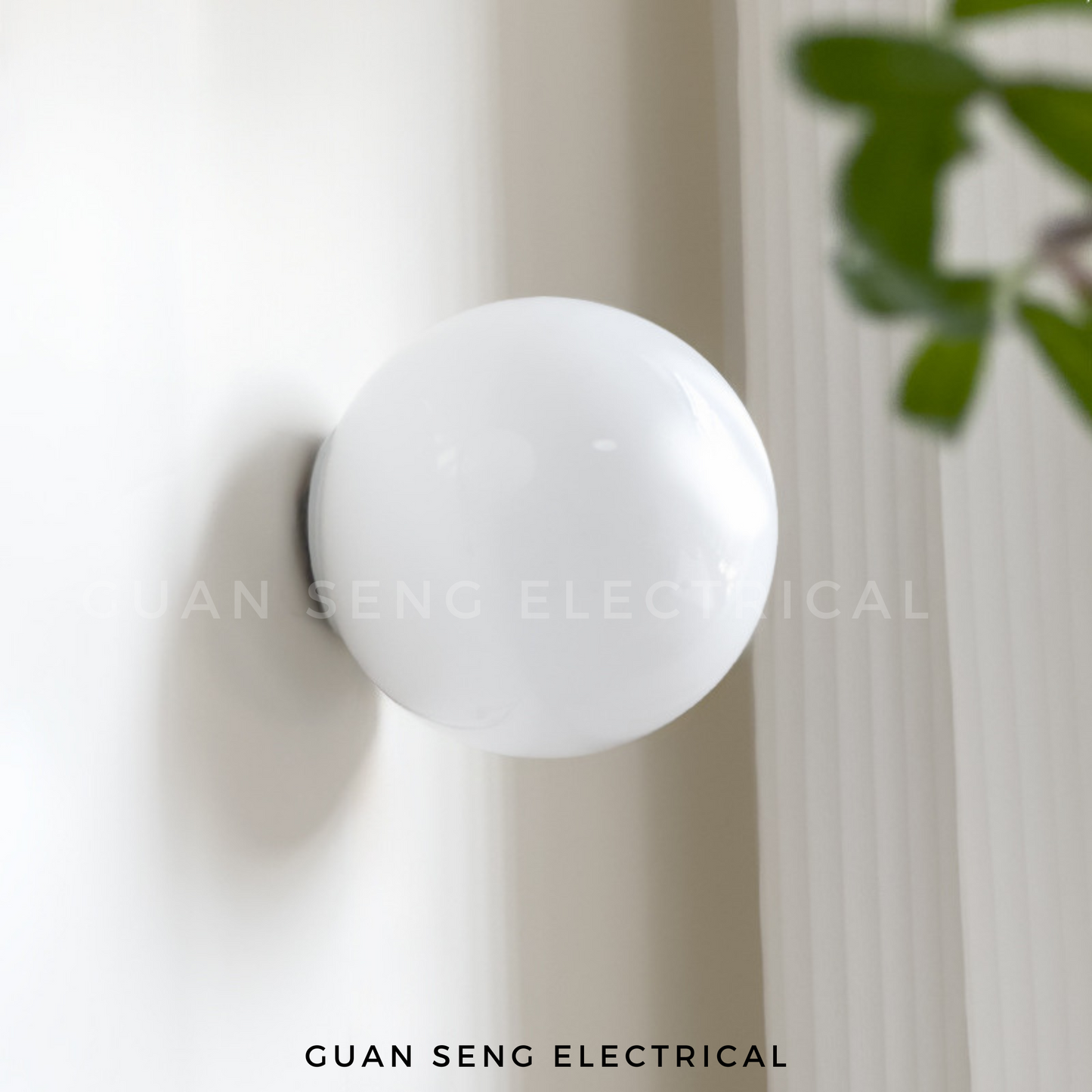 Modern Spherical Glass Wall Lamp G9 Bulb