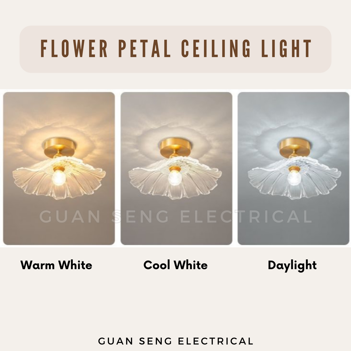 Flower Petal Ceiling Light