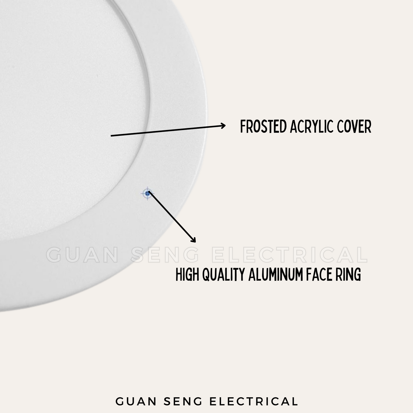 Recessed Downlight 9W 12W Square Round - 3Tone