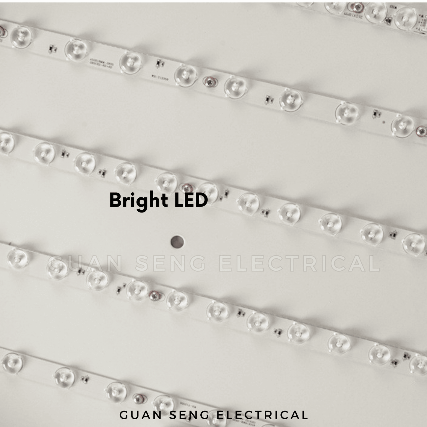 Nordic Rectangle Wood Ceiling Light Black White Daylight 3Tone 48W 72W