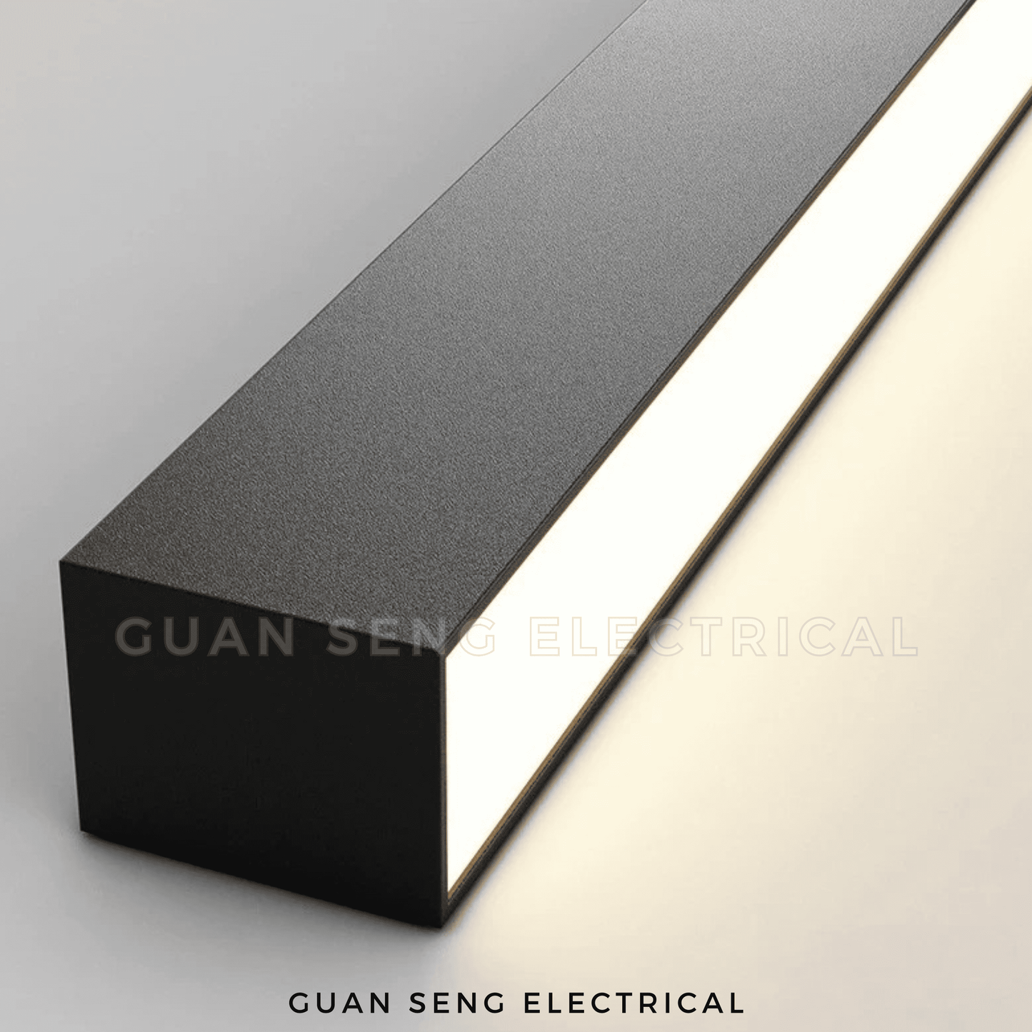 Linear Black Ceiling Light 24W 3Tone