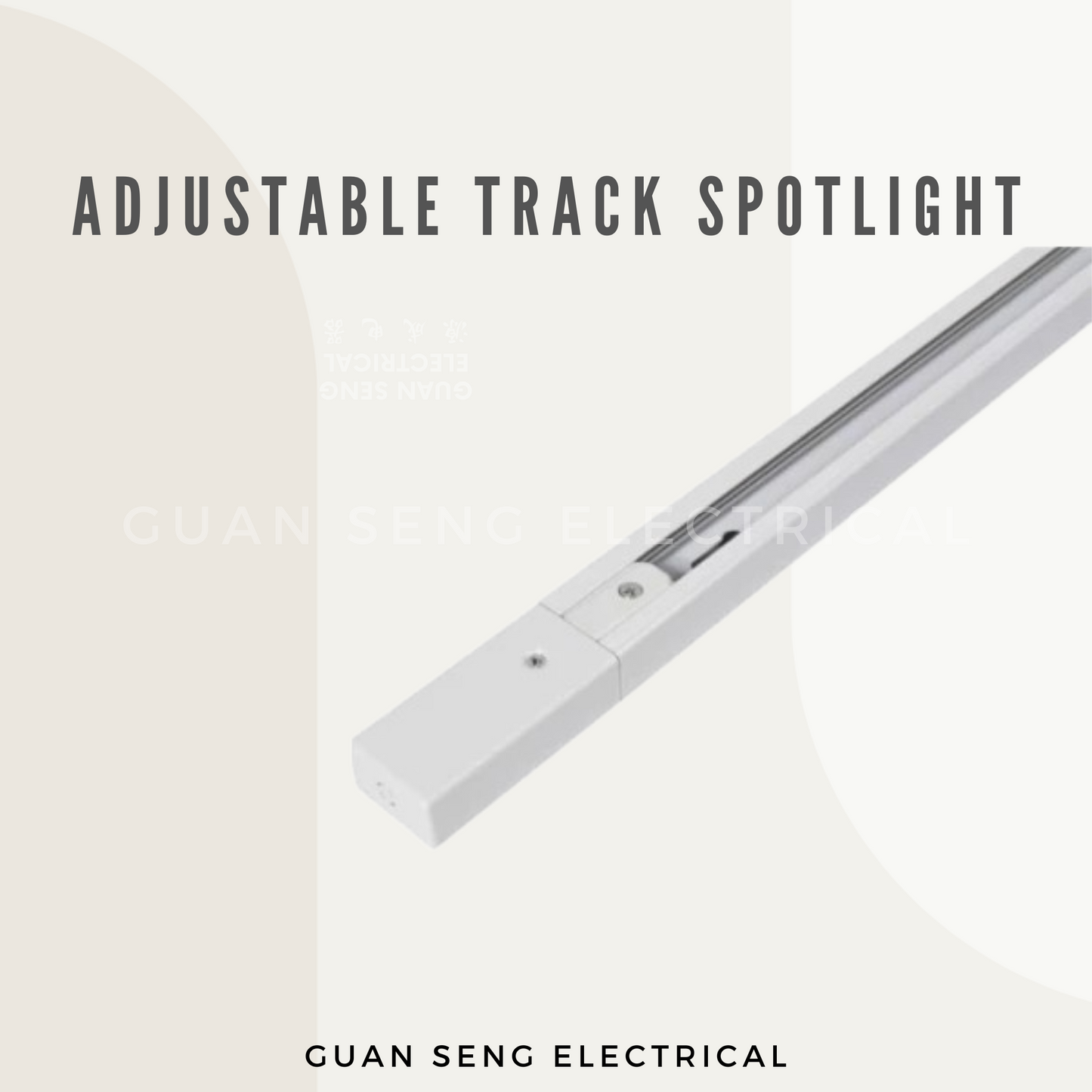 Adjustable LED Track Spotlight Black White