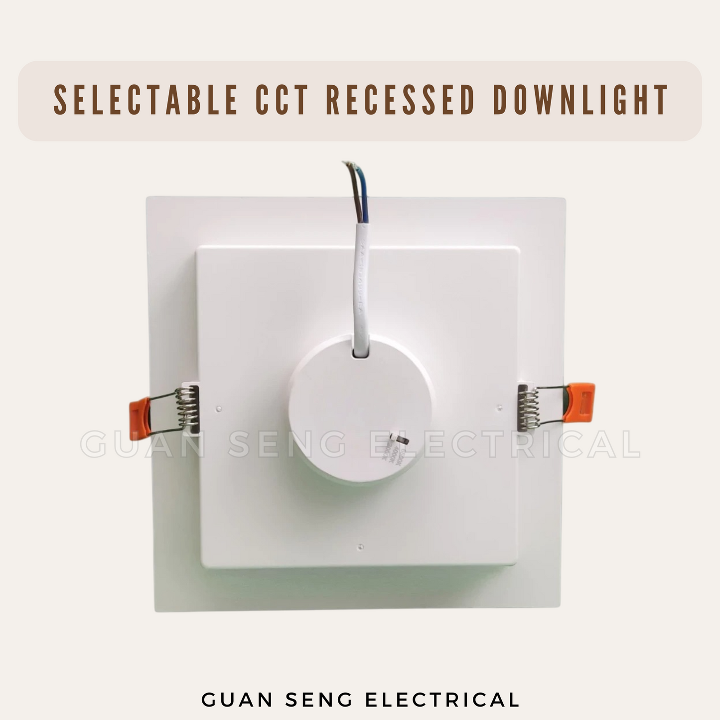 Selectable CCT Square Recessed Downlight 12W 18W