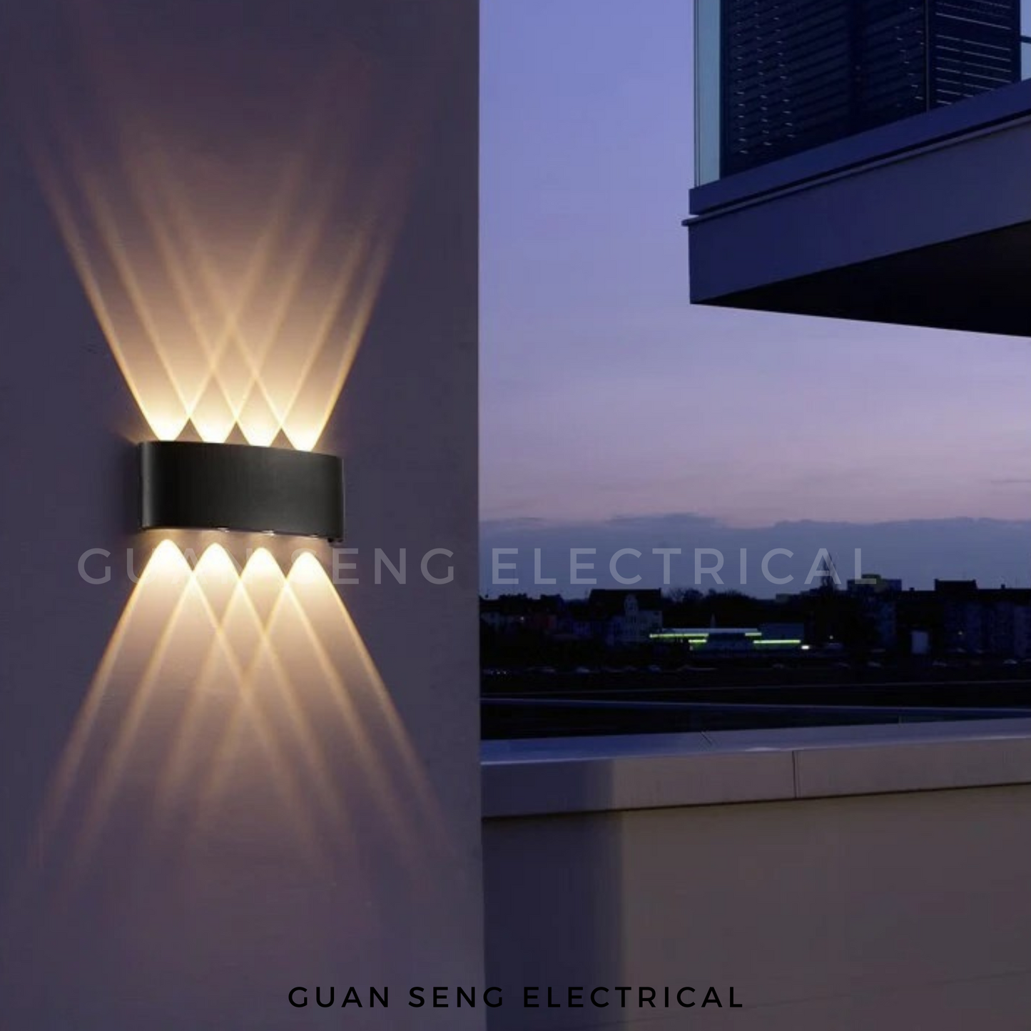 Bali Glow Waterproof Wall Lamp - IP65 8W LED Indoor Outdoor Light
