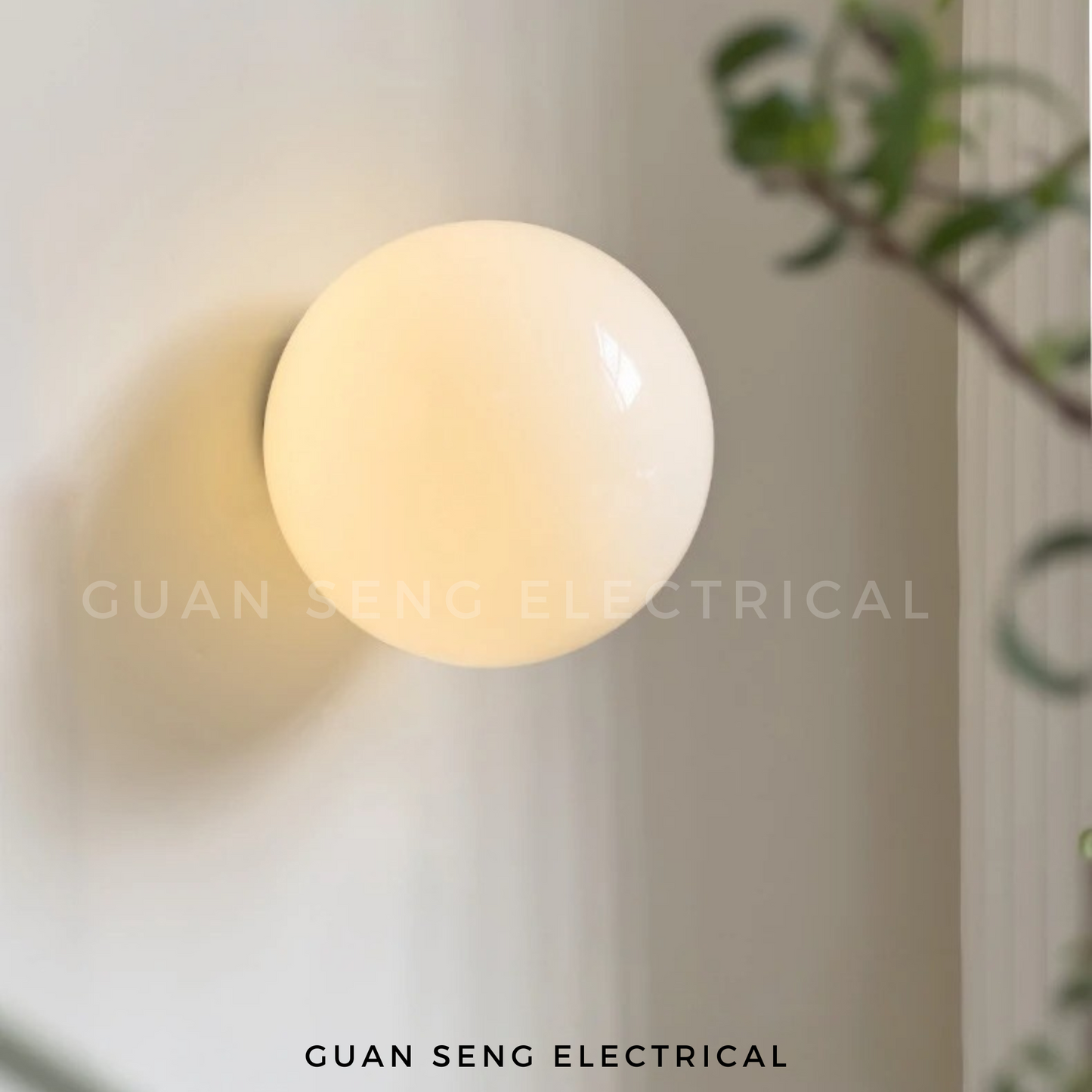 Modern Spherical Glass Wall Lamp G9 Bulb