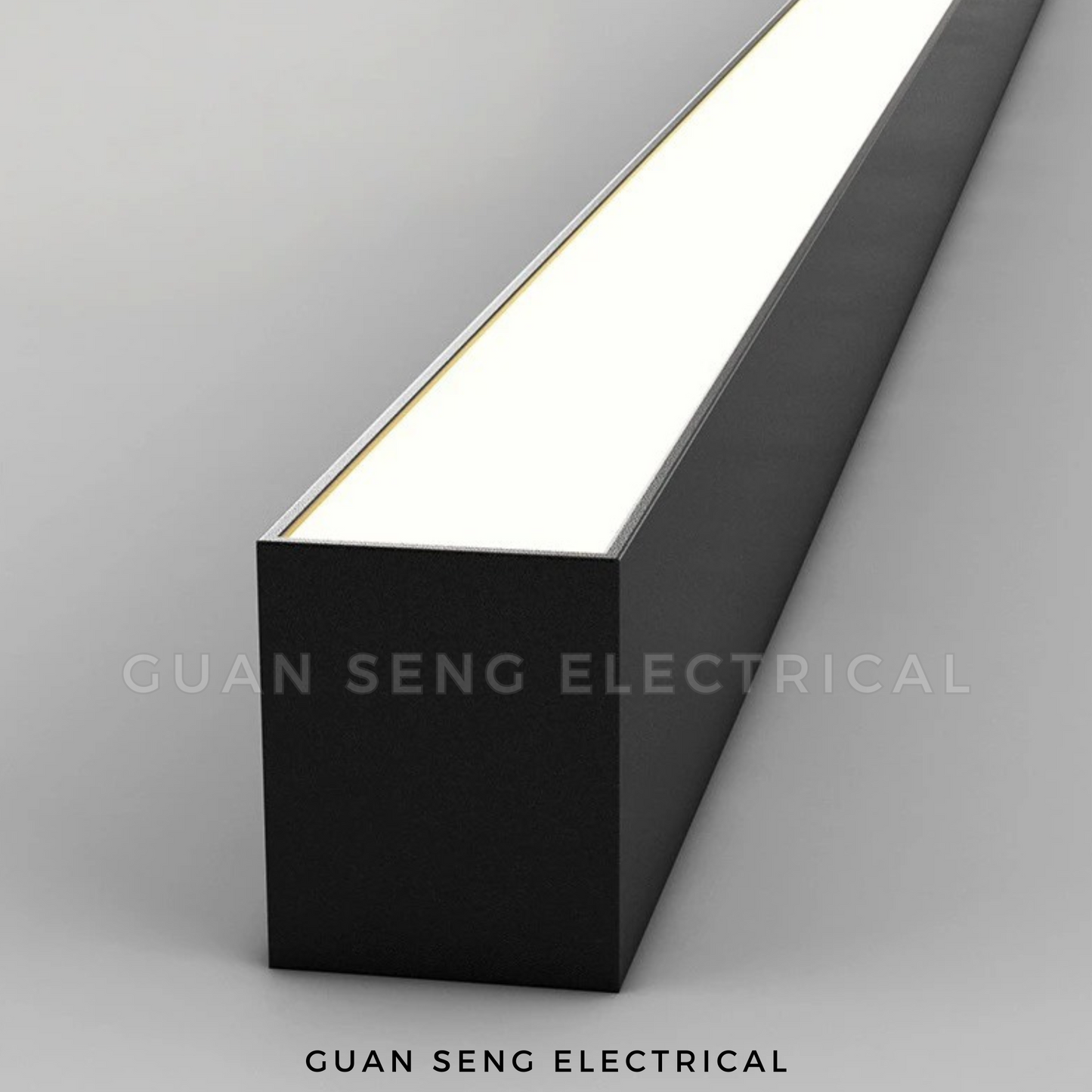 Linear Black Ceiling Light 24W 3Tone