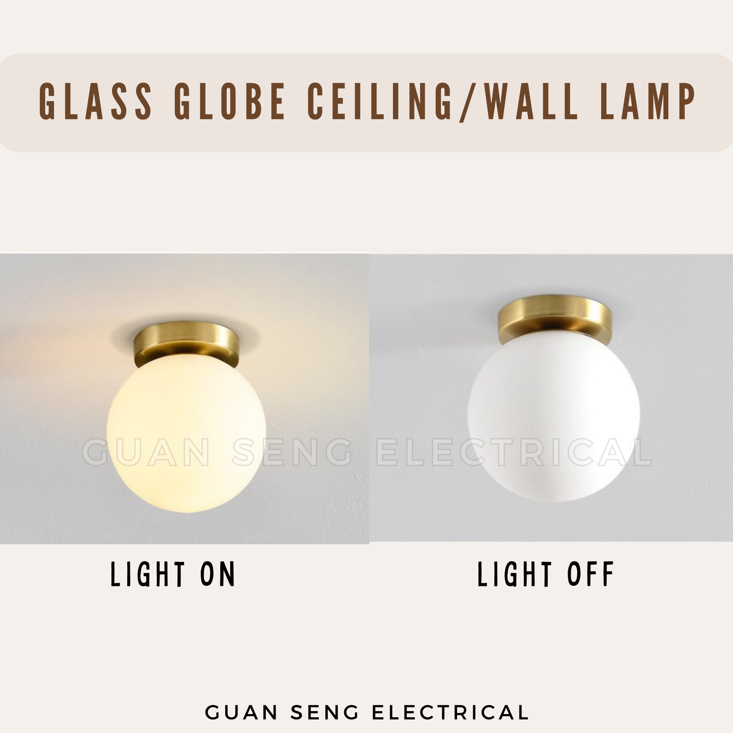 Frosted Glass Globe Wall Light Ceiling Light Black Gold G9 E27