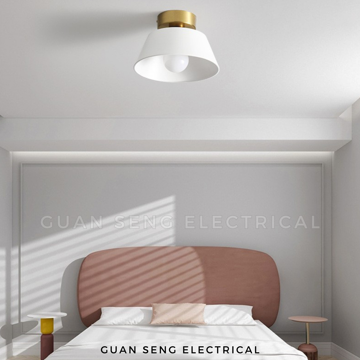 Urban Glow Ceiling Light Black White E27