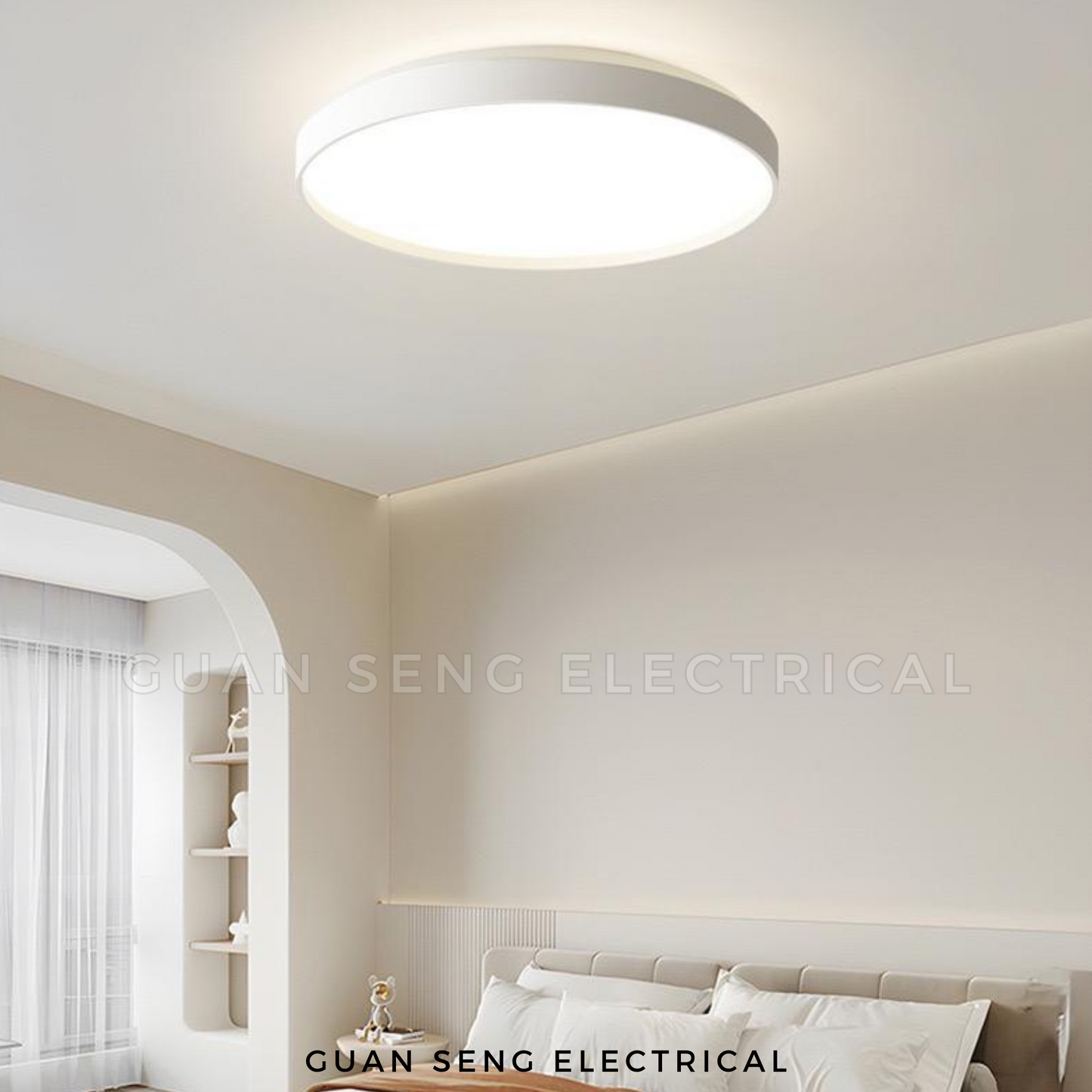 Premium Black White LED Ceiling Light 24W 36W 48W - Daylight 3 Tone