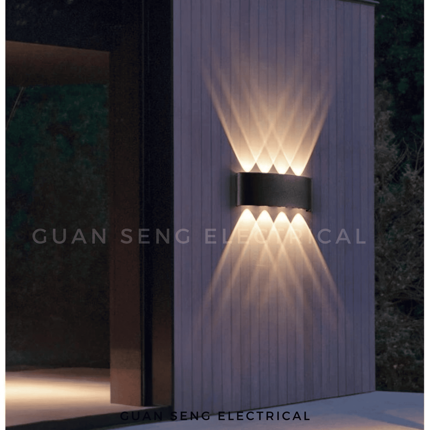 Bali Glow Waterproof Wall Lamp - IP65 8W LED Indoor Outdoor Light