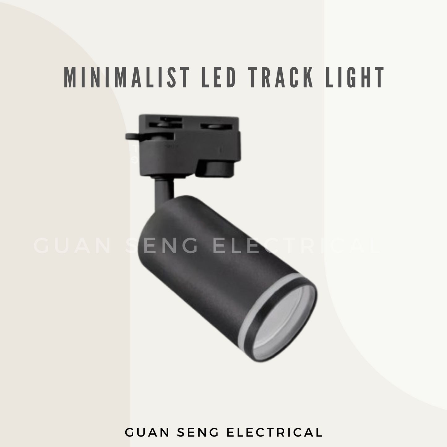 Minimalist LED Track Light Black White