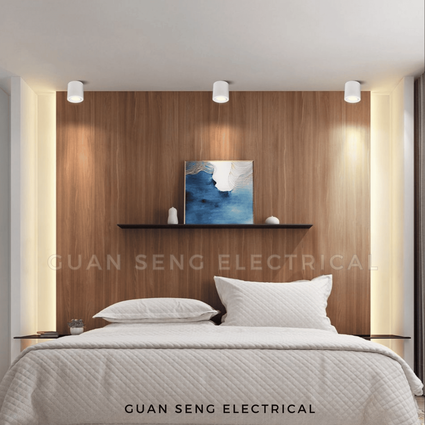 LED GU10 Adjustable Surface Spotlight Black White