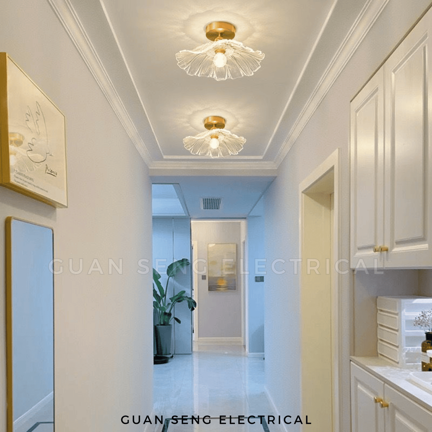 Flower Petal Ceiling Light