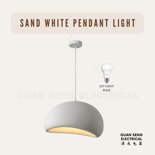 Sand White Pendant Light