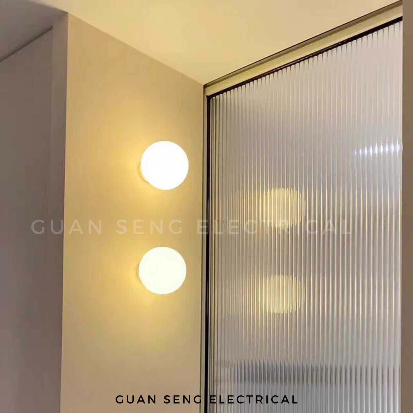 Modern Spherical Glass Wall Lamp G9 Bulb