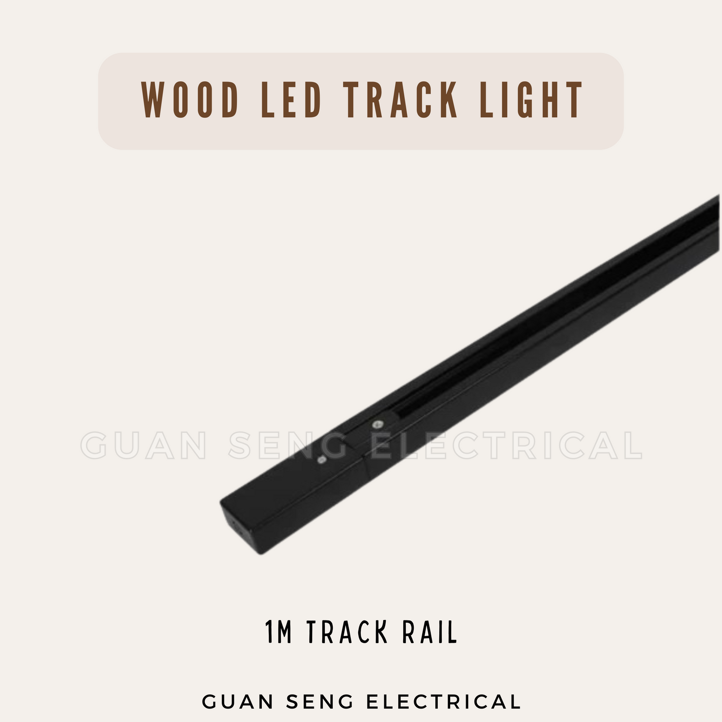 Laminate Wood LED Track Light GU10 LED Bulb Holder