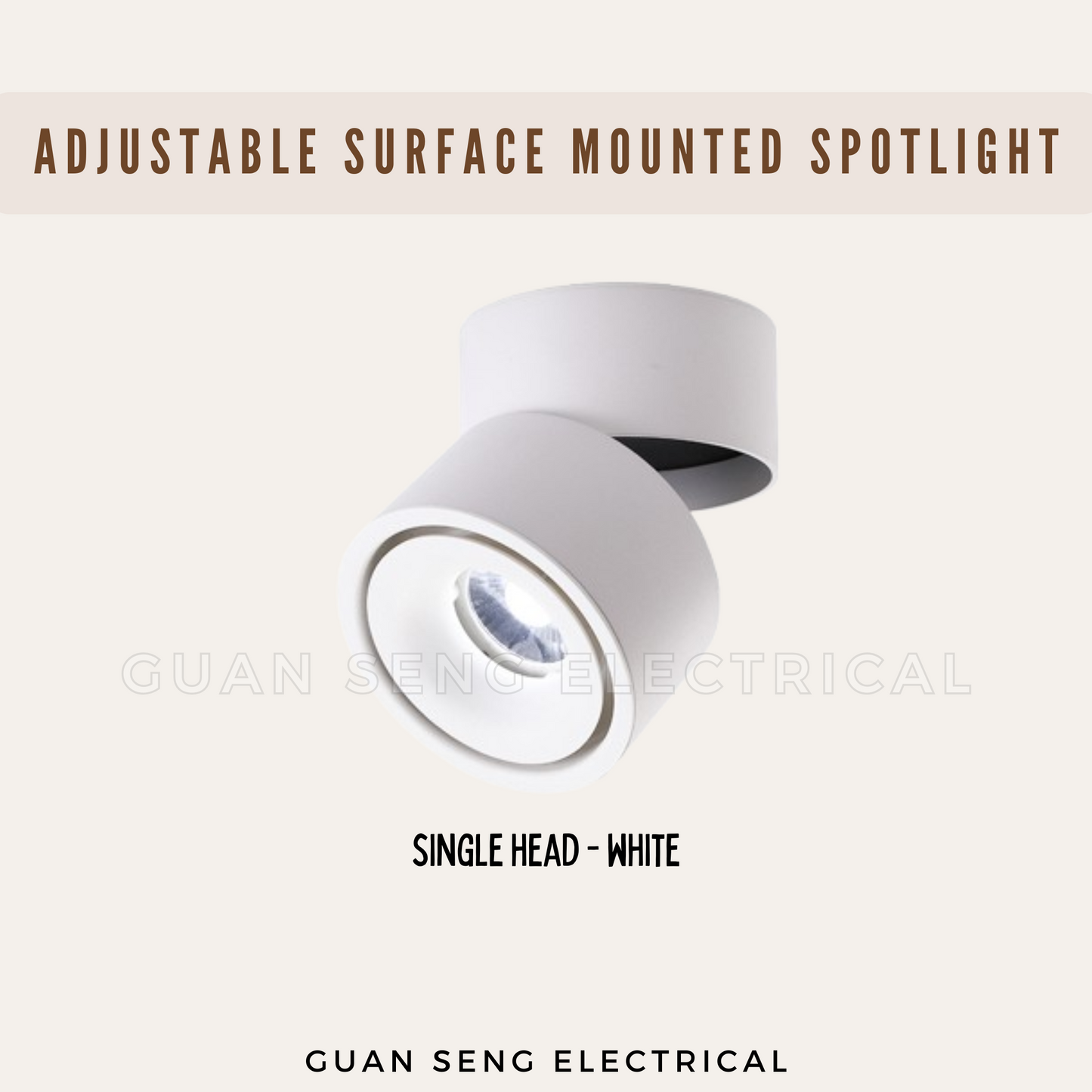 Premium Adjustable Surface Mounted Spotlight 10W 20W