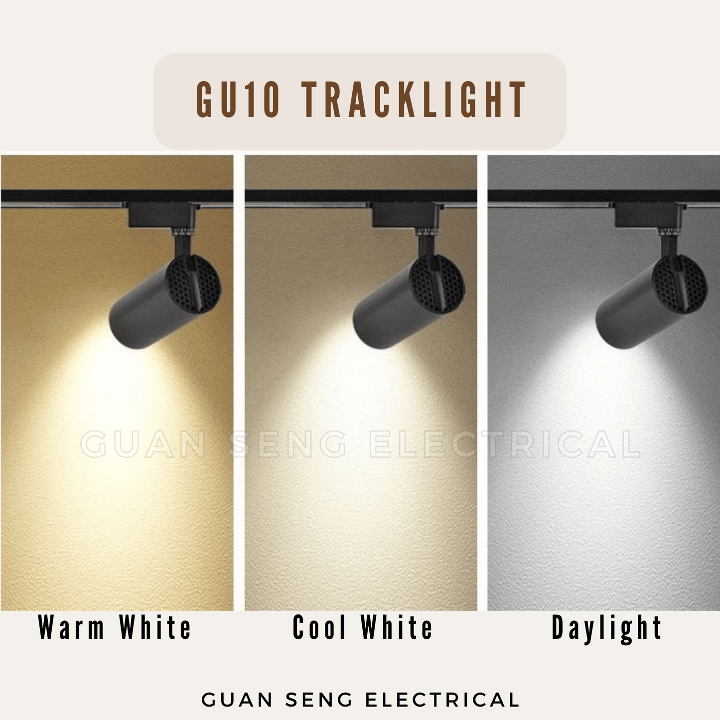 LED Tracklight with GU10 Bulb
