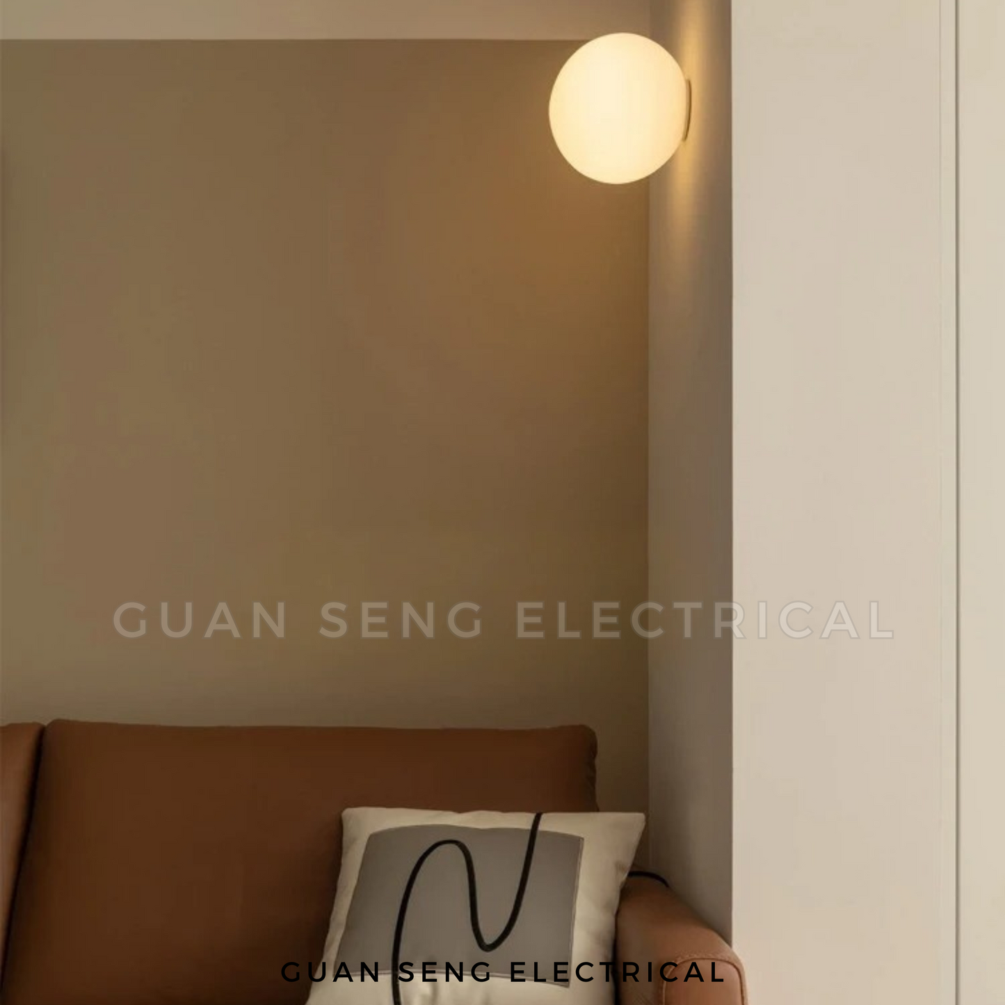 Modern Spherical Glass Wall Lamp