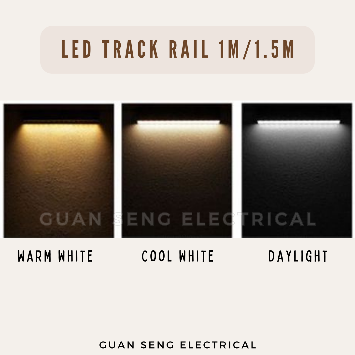 LED Diffuser Track Light 20W 24W Black White