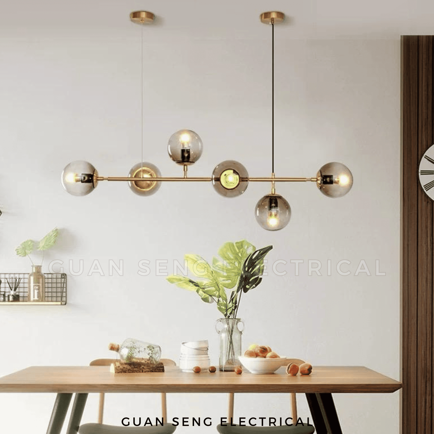 Luxe Sphere Chandelier Pendant Light E27 Bulb