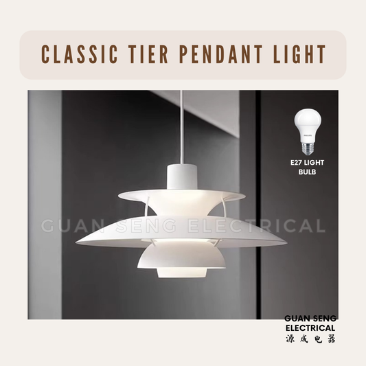 Classic Tier Pendant Light E27 Bulb
