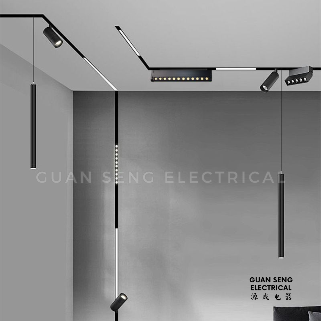 Magnetic Track Light System 48V Recessed Surface