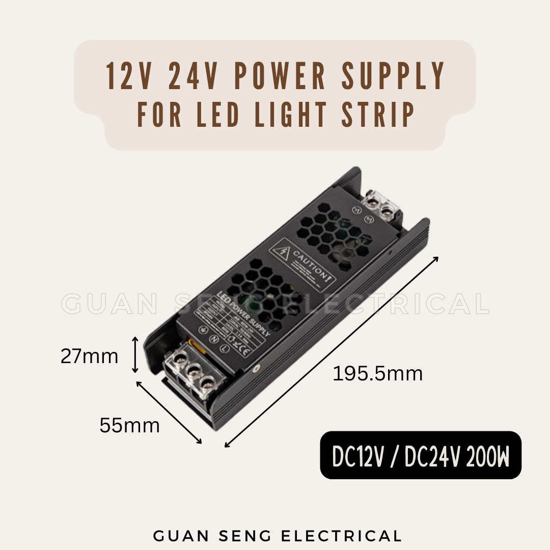 12V 24V Premium Slim Power Supply Driver for LED Strip