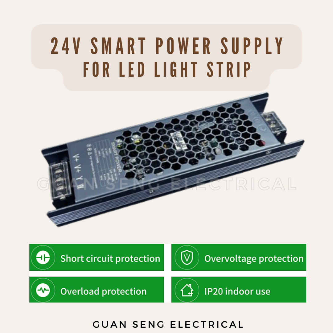 24V Premium SMART Slim Power Supply Driver for LED Strip Single Tone 3 Tone RGB RGBW RGBCW