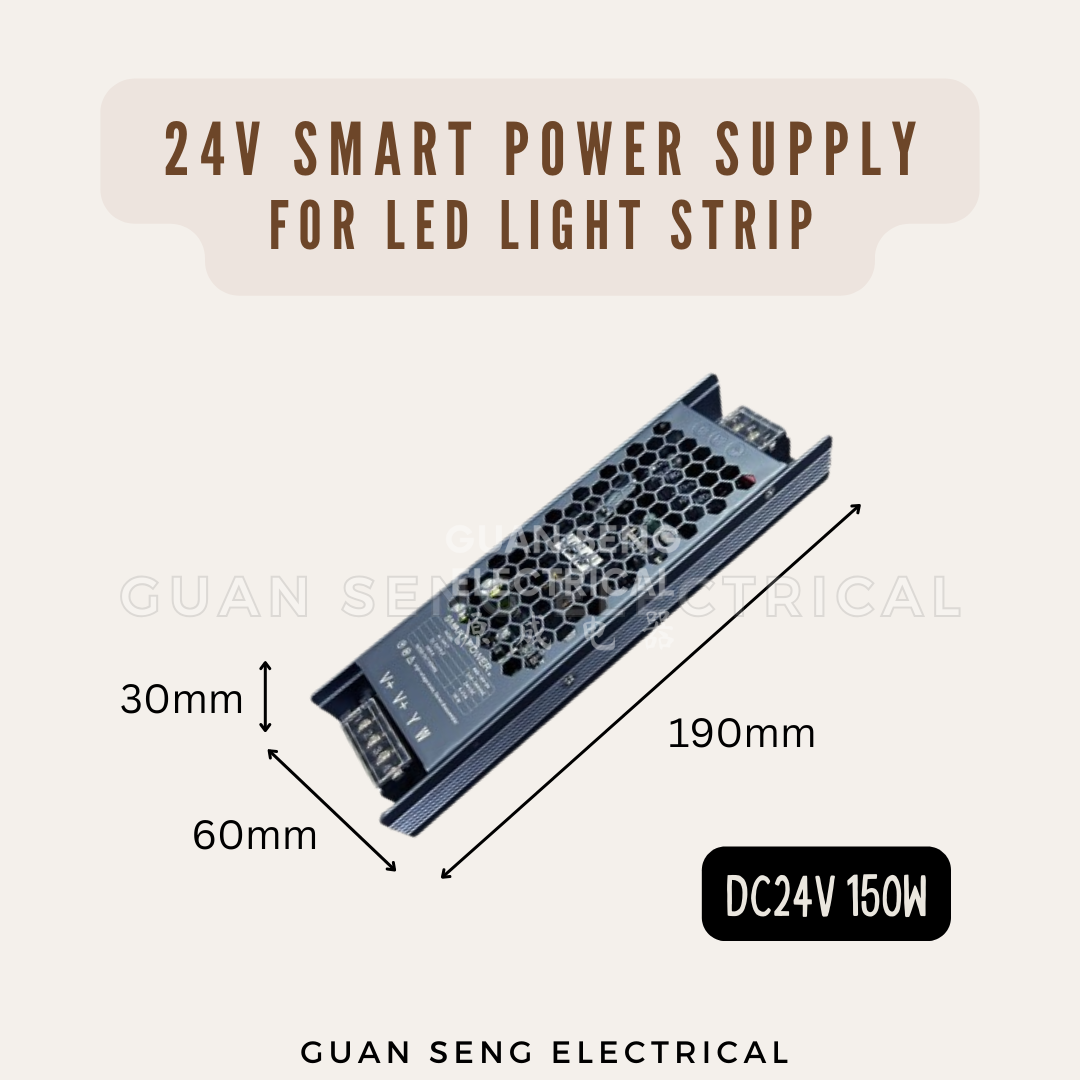24V Premium SMART Slim Power Supply Driver for LED Strip Single Tone 3 Tone RGB RGBW RGBCW