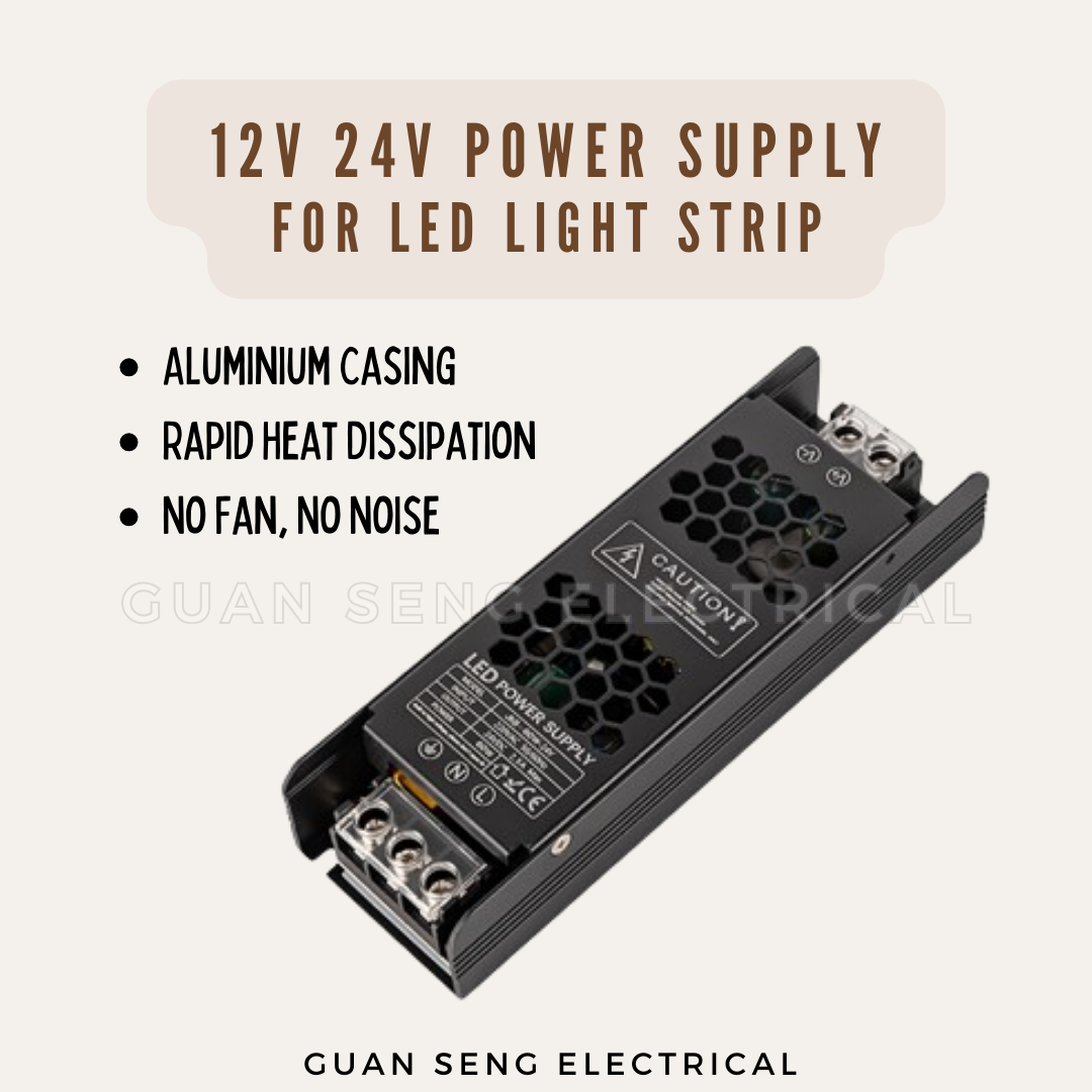 12V 24V Premium Slim Power Supply Driver for LED Strip