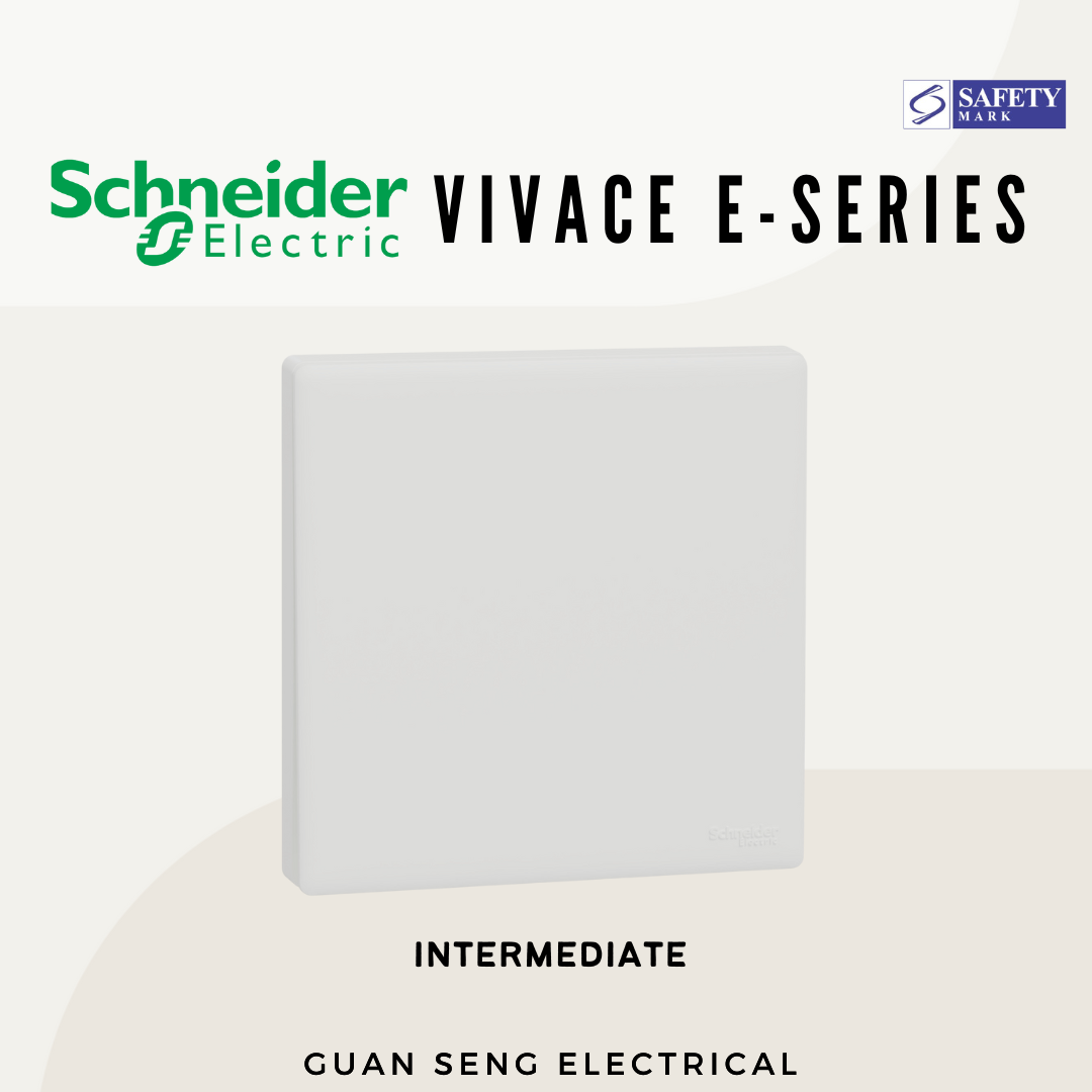 Schneider Electric Vivace E-Series Socket and Switch White Newest 2025 Design