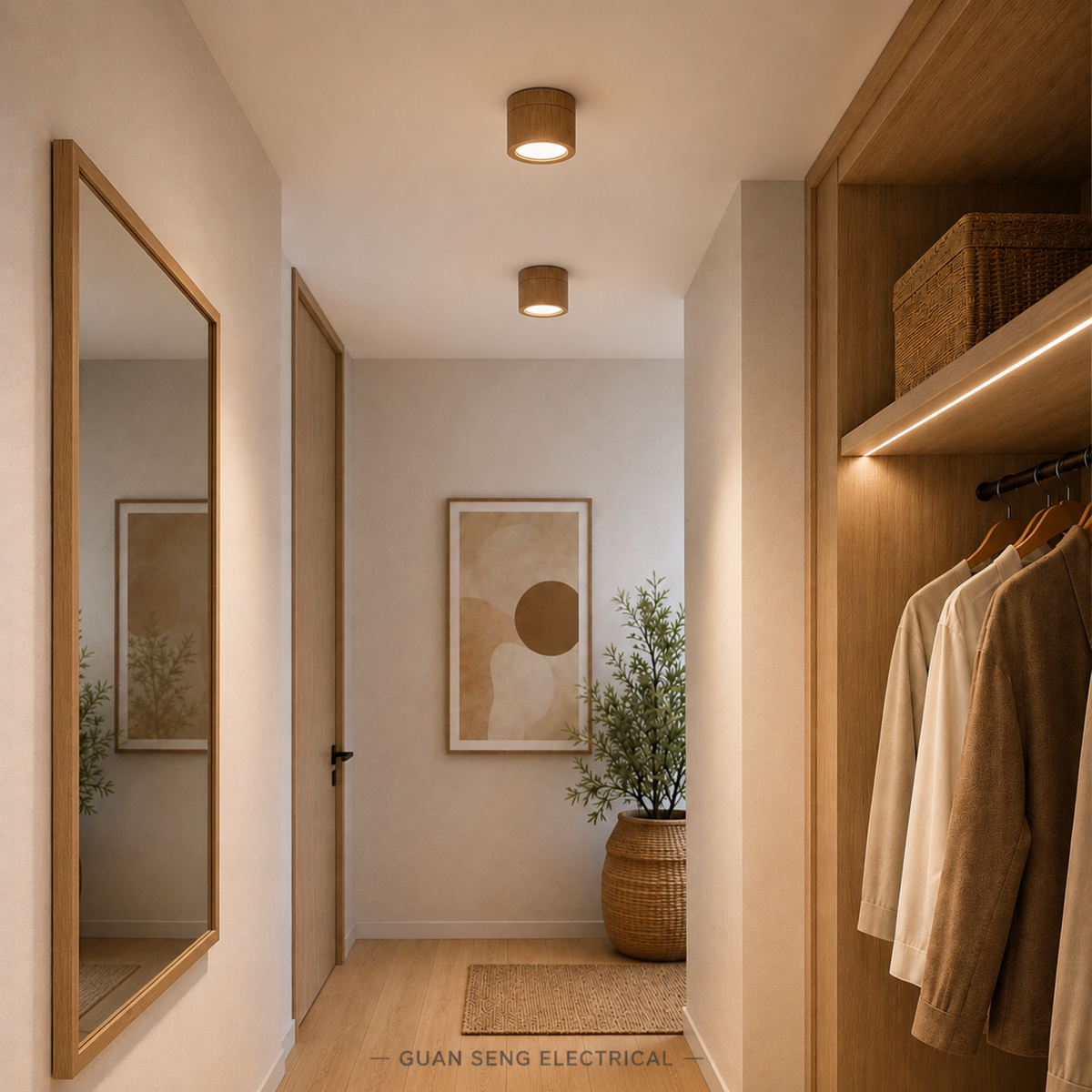 Zen Wood Surface Downlight 15W Selectable CCT 3 Tone