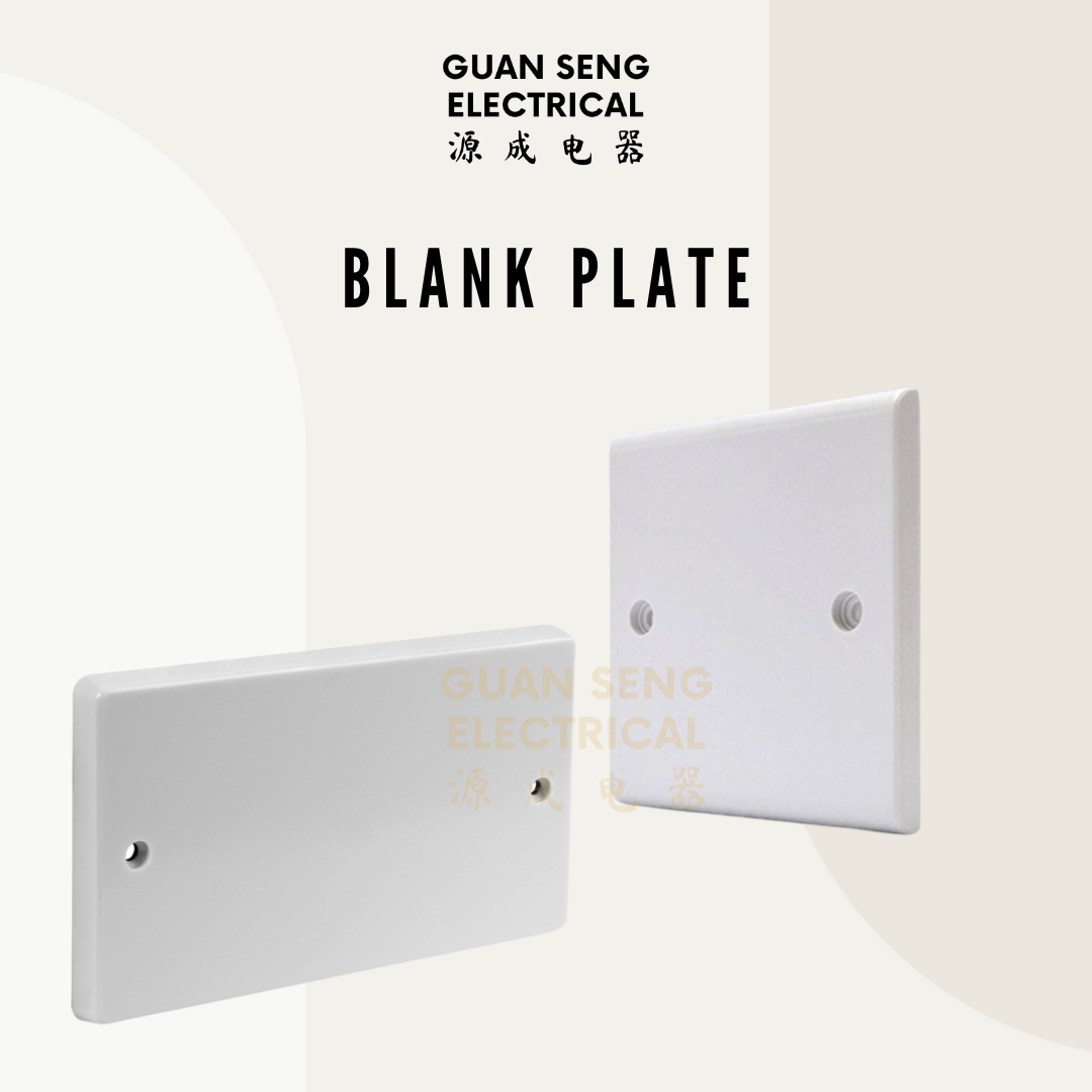 Pvc Oplate Single Double 1G 2G PVC Blank Plate – Guan Seng Electrical