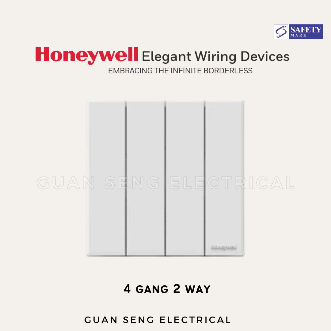 MK Honeywell Elegant Switch and Socket Matt White