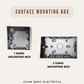 Surface Mounting Box 1 Gang 2 Gang Black White Sliver Rose Gold Champagne